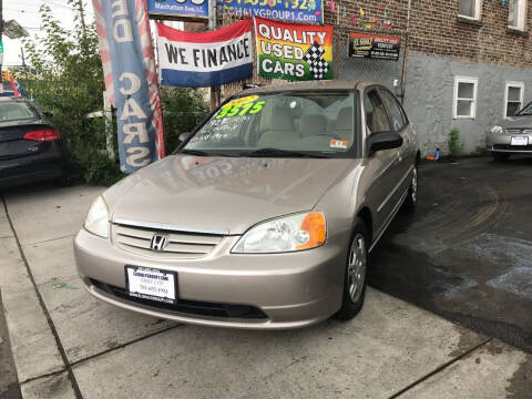 2002 Honda Civic for sale at EL GHALY GROUP 1 Quality used vehicles in Jersey City NJ