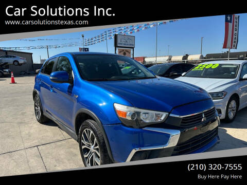 2016 Mitsubishi Outlander Sport for sale at Car Solutions Inc. in San Antonio TX