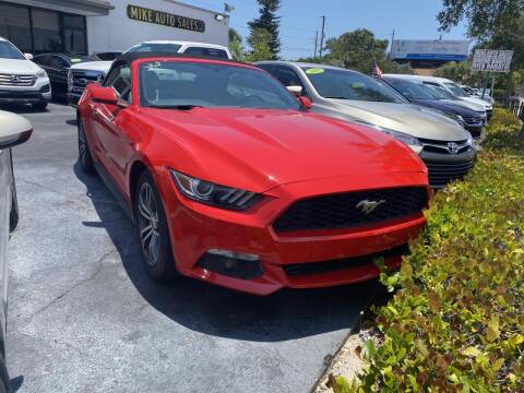 2016 Ford Mustang for sale at Mike Auto Sales in West Palm Beach FL