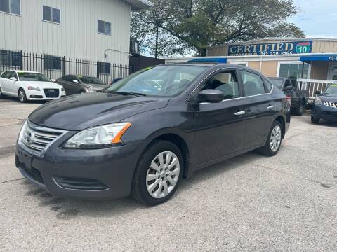 2014 Nissan Sentra for sale at CERTIFIED AUTO GROUP in Houston TX