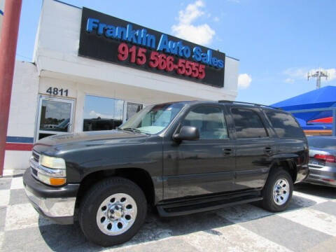 2004 Chevrolet Tahoe for sale at Franklin Auto Sales in El Paso TX