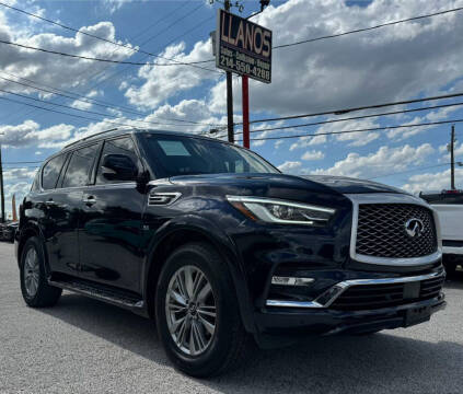 2018 Infiniti QX80 for sale at LLANOS AUTO SALES LLC in Dallas TX