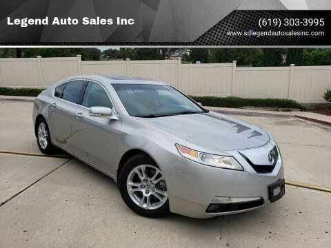 2009 Acura TL for sale at Legend Auto Sales Inc in Lemon Grove CA