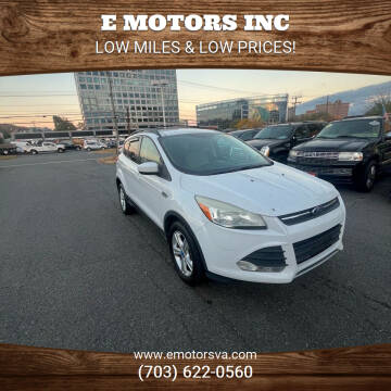 2013 Ford Escape for sale at E Motors INC in Vienna VA