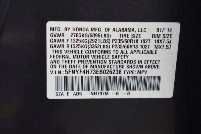 2014 Honda Pilot EX-L w/Navi