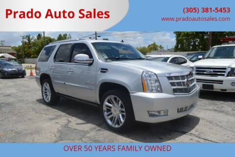 2012 Cadillac Escalade for sale at Prado Auto Sales in Miami FL