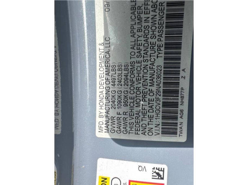 2022 Honda Accord Hybrid Sport