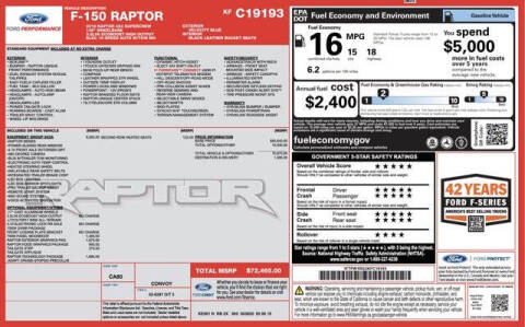 2019 Ford F-150 Raptor