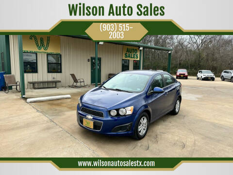 2014 Chevrolet Sonic for sale at Wilson Auto Sales in Chandler TX