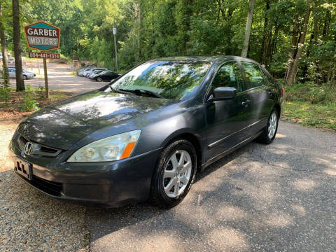 2005 Honda Accord for sale at Garber Motors in Midlothian VA