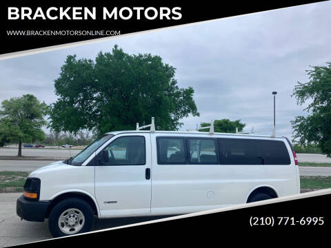 2003 Chevrolet Express for sale at BRACKEN MOTORS in San Antonio TX