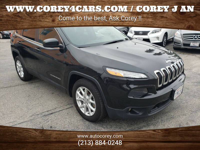 2016 Jeep Cherokee for sale at WWW.COREY4CARS.COM / COREY J AN in Los Angeles CA