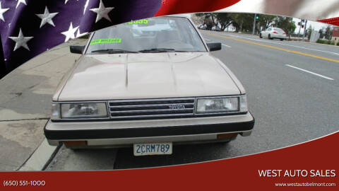 1986 Toyota Camry for sale at West Auto Sales in Belmont CA