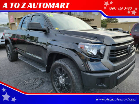 2016 Toyota Tundra for sale at A TO Z  AUTOMART in West Palm Beach FL