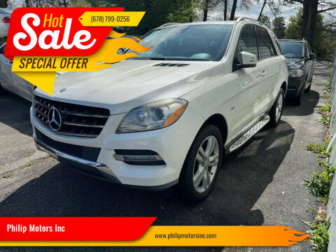 2012 Mercedes-Benz M-Class for sale at Philip Motors Inc in Snellville GA