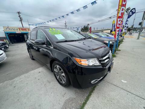 2016 Honda Odyssey for sale at ROMO'S AUTO SALES in Los Angeles CA