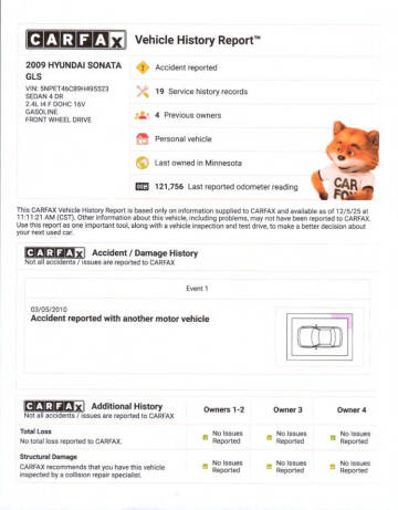 2009 Hyundai Sonata GLS