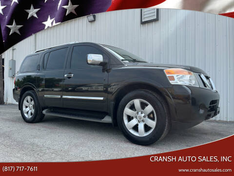 2012 Nissan Armada for sale at CRANSH AUTO SALES, INC in Arlington TX