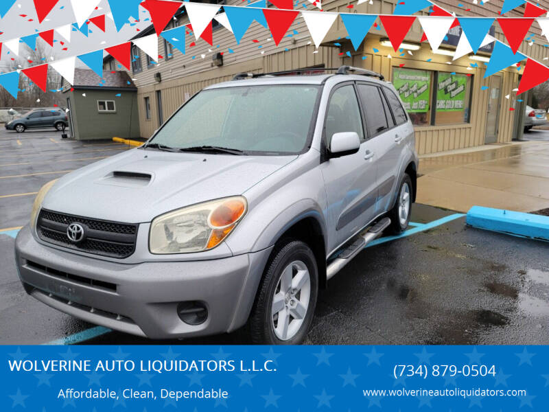 2004 Toyota RAV4 for sale at WOLVERINE AUTO LIQUIDATORS L.L.C. in Ypsilanti MI