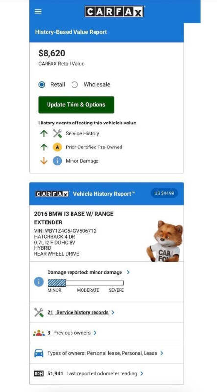 2016 BMW i3