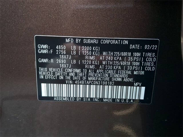 2022 Subaru Outback Touring