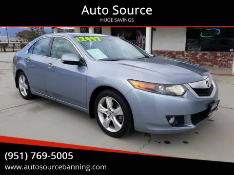 2009 Acura TSX for sale at Auto Source in Banning CA
