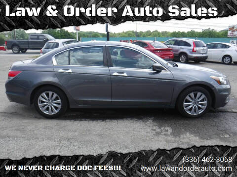 2012 Honda Accord for sale at Law & Order Auto Sales in Pilot Mountain NC