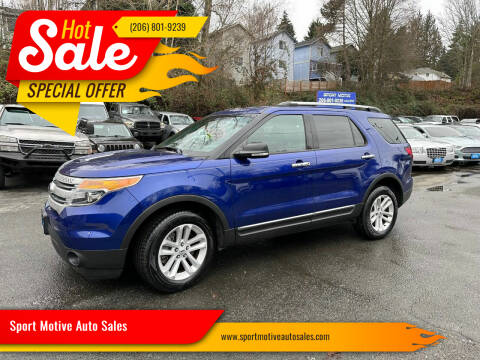 2013 Ford Explorer for sale at Sport Motive Auto Sales in Seattle WA