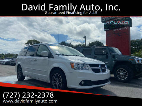 2017 Dodge Grand Caravan for sale at David Family Auto, Inc. in New Port Richey FL