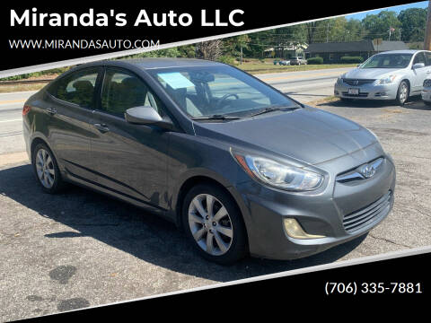 2012 Hyundai Accent for sale at Miranda's Auto LLC in Commerce GA