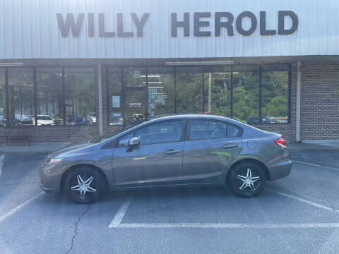 2013 Honda Civic for sale at Willy Herold Automotive in Columbus GA