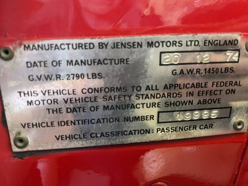 1974 Jensen Jensen-Healey