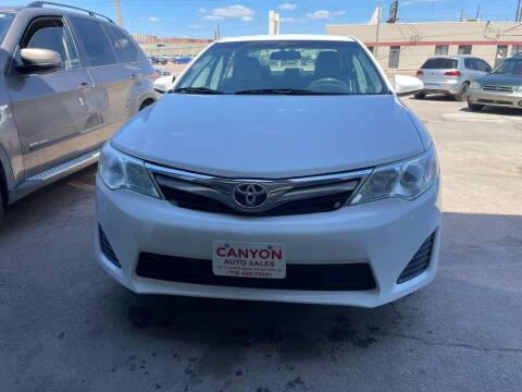 2012 Toyota Camry for sale at Canyon Auto Sales LLC in Sioux City IA