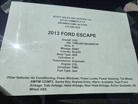 2013 Ford Escape S