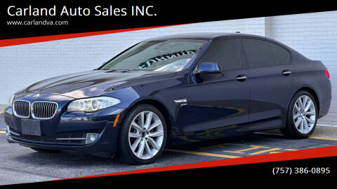2011 BMW 5 Series for sale at Carland Auto Sales INC. in Portsmouth VA