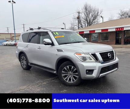 2018 Nissan Armada for sale at Southwest Car Sales Uptown in Oklahoma City OK