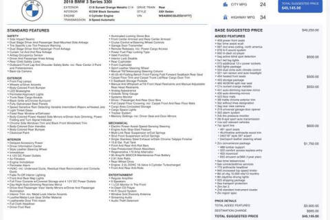 2018 BMW 3 Series 330i