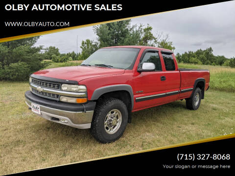 2000 Chevrolet Silverado 2500 for sale at OLBY AUTOMOTIVE SALES in Frederic WI