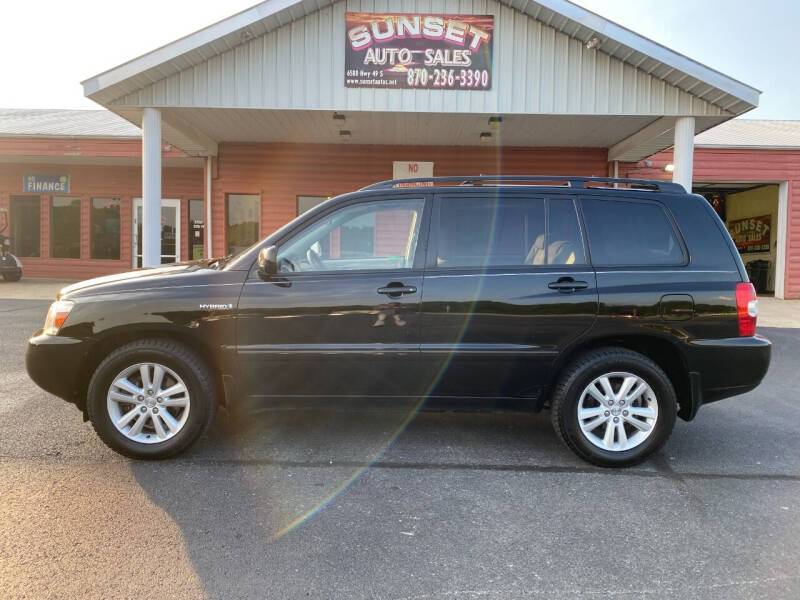 2006 Toyota Highlander Hybrid for sale at Sunset Auto Sales in Paragould AR