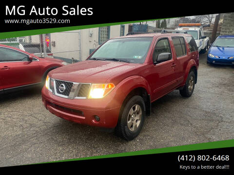 2007 Nissan Pathfinder for sale at MG Auto Sales in Pittsburgh PA
