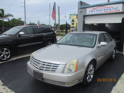 2006 Cadillac DTS for sale at K & V AUTO SALES LLC in Hollywood FL