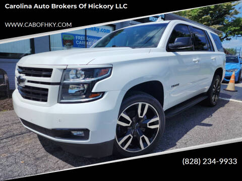 2018 Chevrolet Tahoe for sale at Carolina Auto Brokers of Hickory LLC in Newton NC