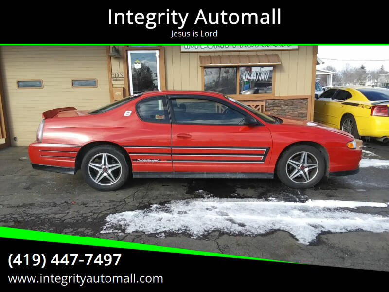 2004 Chevrolet Monte Carlo for sale at Integrity Automall in Tiffin OH
