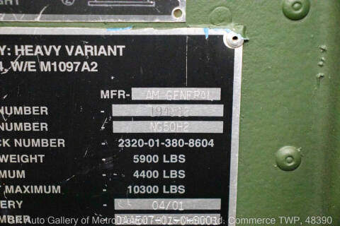 2001 AM General Hummer