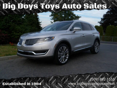 2018 Lincoln MKX for sale at Big Boys Toys Auto Sales in Spokane Valley WA