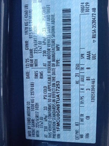 2026 Ford Escape Active