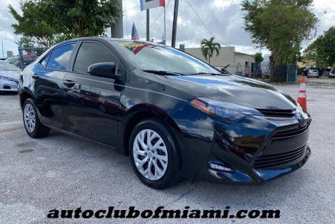 2019 Toyota Corolla for sale at AUTO CLUB OF MIAMI, INC in Miami FL