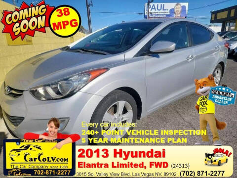 2013 Hyundai Elantra for sale at The Car Company in Las Vegas NV