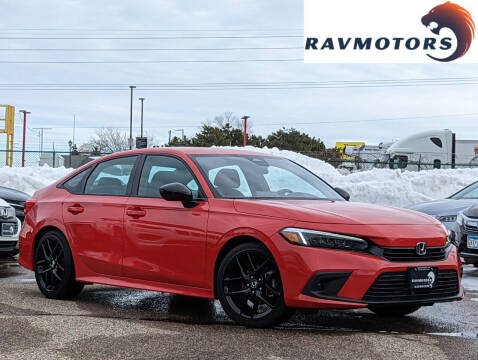 2022 Honda Civic for sale at RAVMOTORS- Burnsville in Burnsville MN