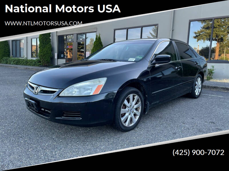 2007 Honda Accord for sale at National Motors USA in Bellevue WA